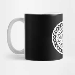 Black and White Mandala Art Mug